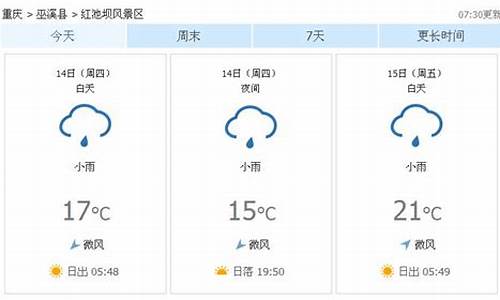 巫溪天气预报15天查询精准_巫溪天气预报15天查询