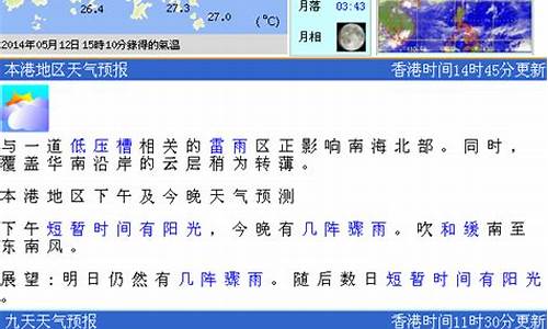 香港天气预报10天查询_香港天气预报15天查询